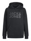 Jack & Jones JUNIOR lasten collegepaita 12152841*05, musta/musta 5715321545936 hinta ja tiedot | Poikien puserot, liivit ja jakut | hobbyhall.fi