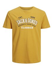 Jack & Jones lasten T-paita 12237367*01, keltainen 5715425346873 hinta ja tiedot | Poikien paidat | hobbyhall.fi