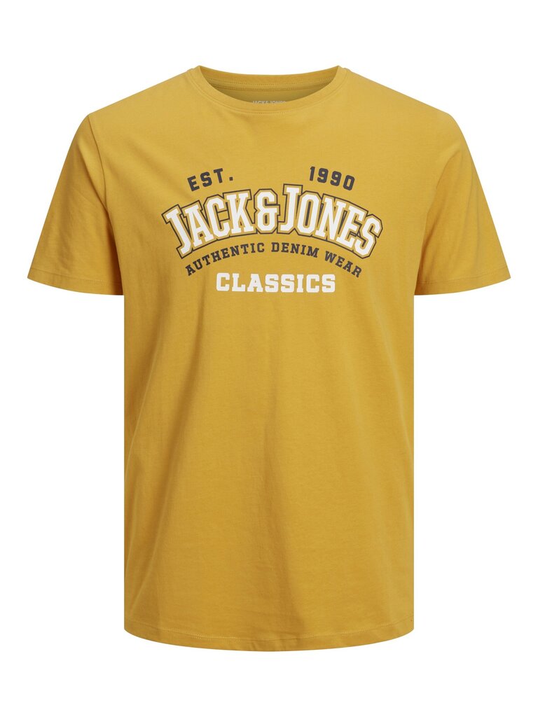 Jack & Jones lasten T-paita 12237367*01, keltainen 5715425346873 hinta ja tiedot | Poikien paidat | hobbyhall.fi