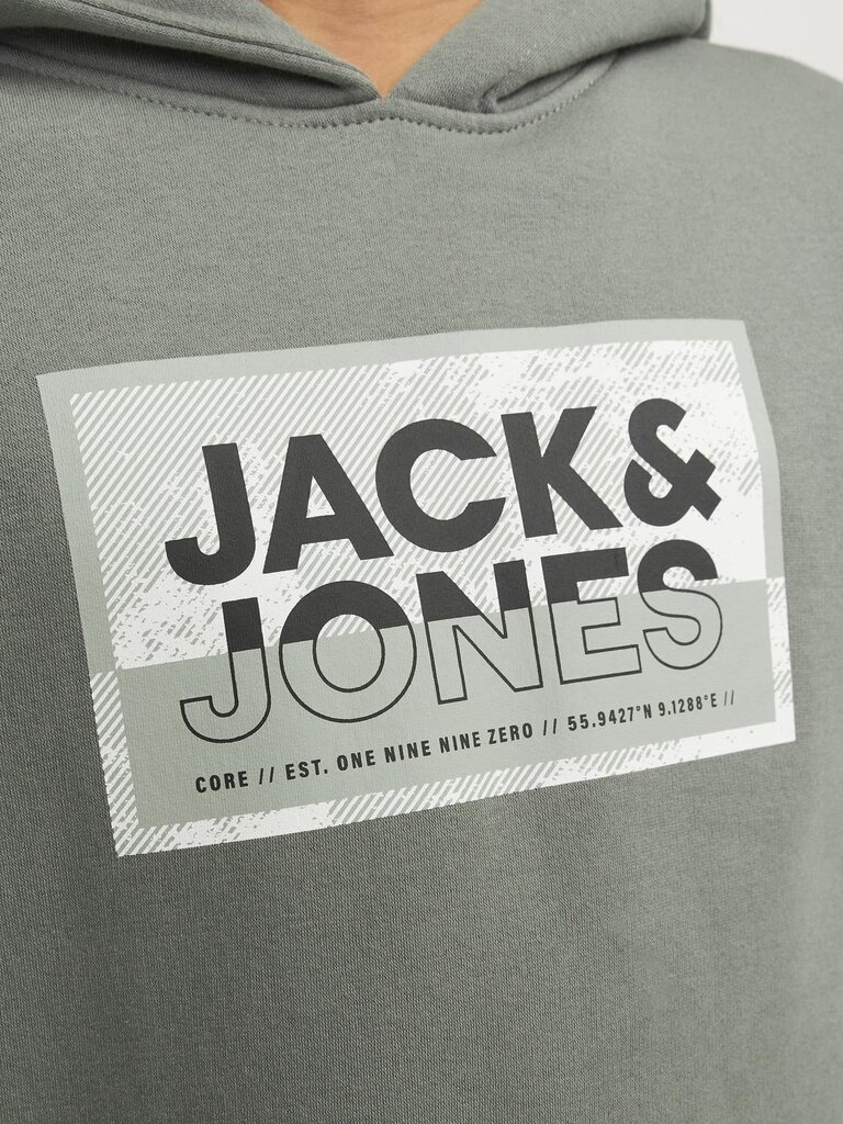 Jack & Jones lasten collegepaita 12254120*01, oliivi/ag 5715514900030 hinta ja tiedot | Poikien puserot, liivit ja jakut | hobbyhall.fi