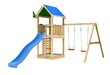 Lasten leikkipaikka Jungle Gym Lodge 2-Swing hinta ja tiedot | Lasten leikkimökit ja -teltat | hobbyhall.fi