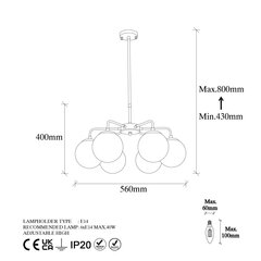 Riippuvalaisin Viran-11015 hinta ja tiedot | Riippuvalaisimet | hobbyhall.fi