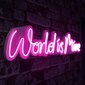 Wallity seinäkoriste World on minun, 16 cm hinta ja tiedot | Sisustustuotteet | hobbyhall.fi