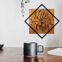 Riippuva koriste Life Begins After Coffee 54 cm hinta ja tiedot | Sisustustuotteet | hobbyhall.fi