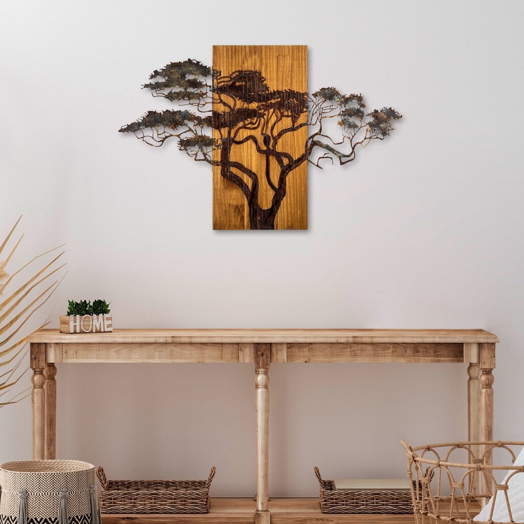 Wallity puinen seinäkoriste Acacia Tree, 58 cm hinta ja tiedot | Sisustustuotteet | hobbyhall.fi