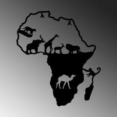 Metalliseinien koriste Animals Of Africa, 70 cm hinta ja tiedot | Sisustustuotteet | hobbyhall.fi