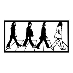 Wallity metalliseinäkoriste The Beatles, 39 cm hinta ja tiedot | Sisustustuotteet | hobbyhall.fi