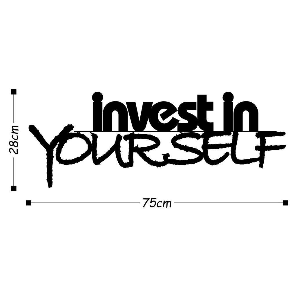 Riippuva koriste Invest In Yourself 28 cm hinta ja tiedot | Sisustustuotteet | hobbyhall.fi