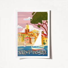 Jäljennös Saint Tropez-2008 hinta ja tiedot | Taulut | hobbyhall.fi