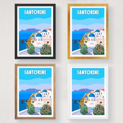 Jäljennös Santorini-2007 hinta ja tiedot | Taulut | hobbyhall.fi
