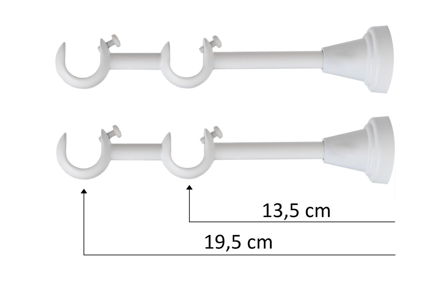 Tuplaverhotanko OLIMP, 200 cm hinta ja tiedot | Verhotangot | hobbyhall.fi