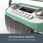 Retro FM/FM-radio Audible Fidelity, 3W, vihreä hinta ja tiedot | Kelloradiot ja herätyskellot | hobbyhall.fi