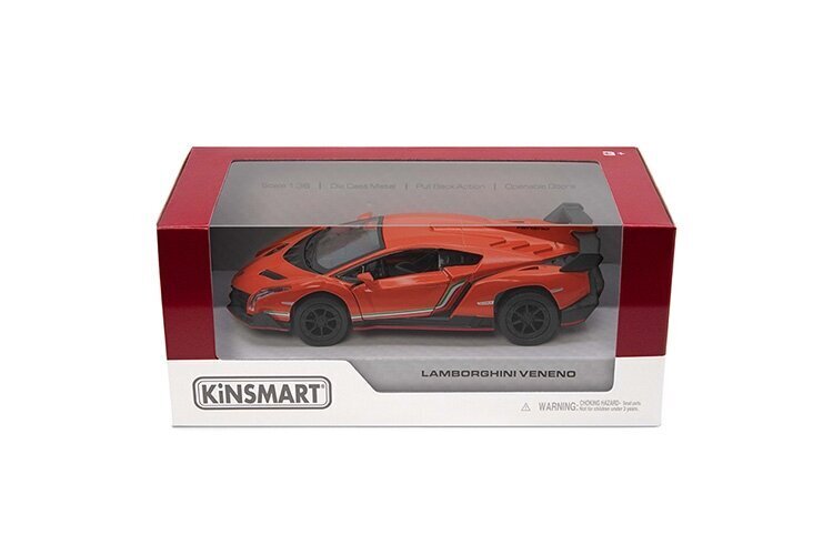 Leluautomalli Kinsmart Lamborghini Veneno, 1:36 hinta ja tiedot | Poikien lelut | hobbyhall.fi