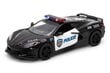 Kinsmart 2021 Corvette poliisiautolelu, 1:36 hinta ja tiedot | Poikien lelut | hobbyhall.fi