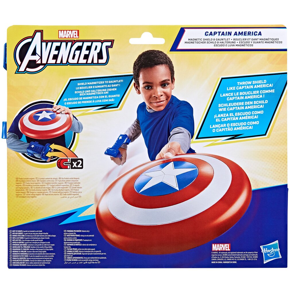 Captain America Magnetic Shield ja Gauntlet Avengers hinta ja tiedot | Poikien lelut | hobbyhall.fi