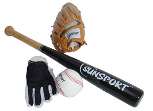 Beisbolo rinkinys vaikams SunSport, 4 d. hinta ja tiedot | Baseball | hobbyhall.fi