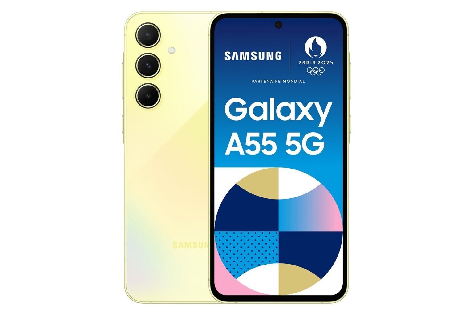 Samsung Galaxy A55 5G Awesome Lemon hinta ja tiedot | Matkapuhelimet | hobbyhall.fi