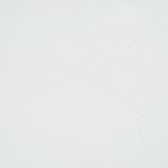 vidaXL Puutarhapöytä rottinkityylinen muovi 150x90x72 cm valkoinen hinta ja tiedot | Puutarhapöydät | hobbyhall.fi