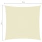 vidaXL Aurinkopurje Oxford-kangas neliönmuotoinen 4x4 m kerma hinta ja tiedot | Aurinkovarjot ja markiisit | hobbyhall.fi
