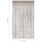 vidaXL Macrame verho harmaanruskea 140x240 cm puuvilla hinta ja tiedot | Verhot | hobbyhall.fi