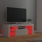 vidaXL TV-taso LED-valoilla valkoinen 120x35x40 cm hinta ja tiedot | TV-tasot | hobbyhall.fi