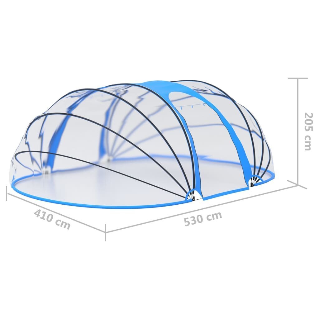 vidaXL Uima-altaan kupoli ovaali 530x410x205 cm hinta ja tiedot | Uima-allastarvikkeet | hobbyhall.fi