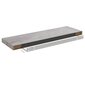 vidaXL Kelluvat seinähyllyt 2 kpl betoninharmaa 80x23,5x3,8 cm MDF hinta ja tiedot | Hyllyt | hobbyhall.fi