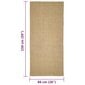 vidaXL Matto luonnollinen sisal 66x150 cm hinta ja tiedot | Isot matot | hobbyhall.fi