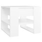vidaXL Sohvapöytä valkoinen 55,5x55x45 cm tekninen puu hinta ja tiedot | Sohvapöydät | hobbyhall.fi