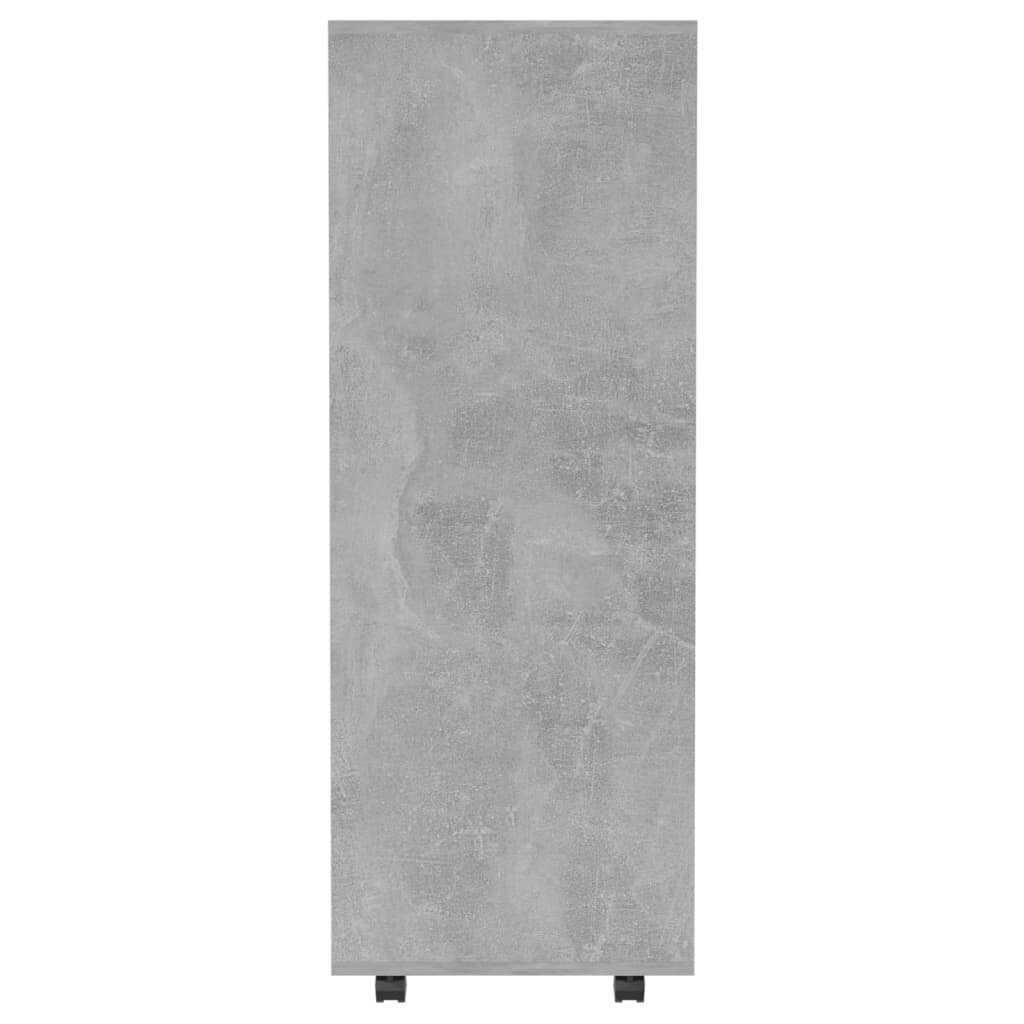 vidaXL Vaatekaappi betoninharmaa 80x40x110 cm lastulevy hinta ja tiedot | Kaapit | hobbyhall.fi