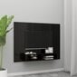 vidaXL TV-taso seinälle korkeakiilto musta 135x23,5x90cm lastulevy hinta ja tiedot | TV-tasot | hobbyhall.fi