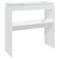 vidaXL Konsolipöytä korkeakiilto valkoinen 80x30x80 cm lastulevy hinta ja tiedot | Sohvapöydät | hobbyhall.fi