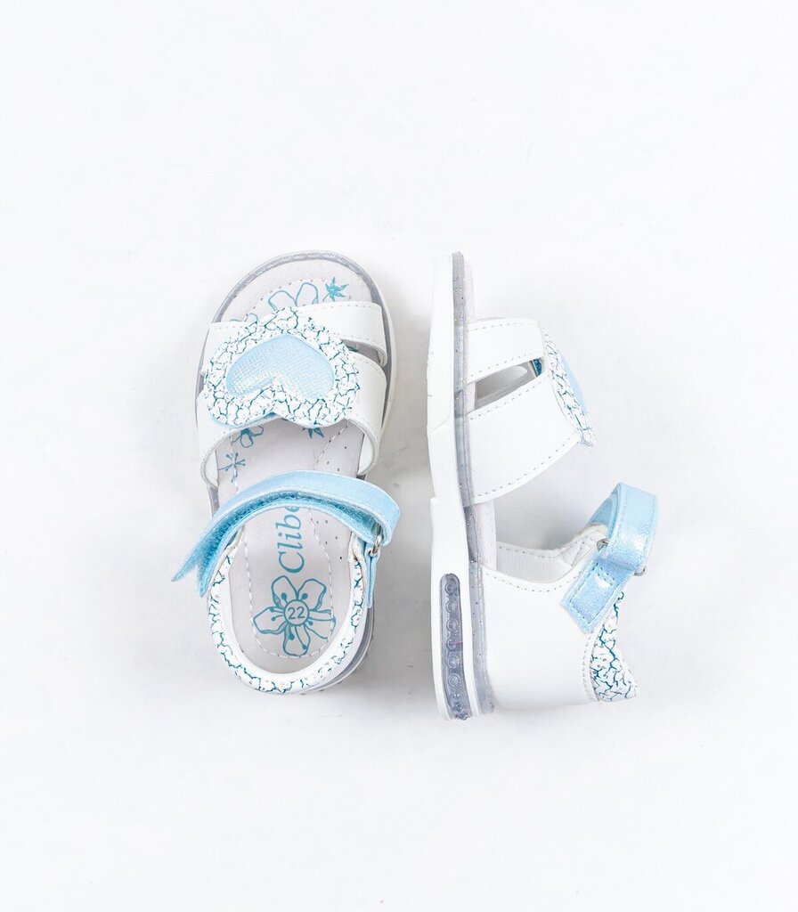 Clibee Lasten sandaalit 441114 01, valkoinen/sininen 441114*01-027 hinta ja tiedot | Lasten sandaalit | hobbyhall.fi