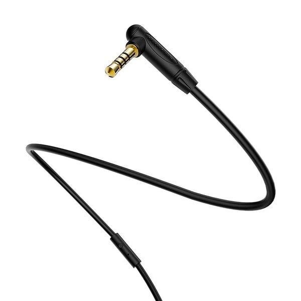 Audio Adapteri 3.5 mm kiinni 3.5 mm Borofone BL5 AUX mikrofonin kanssa musta