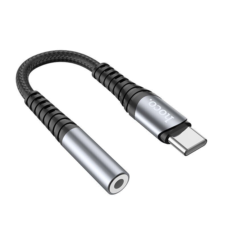 Audio Adapteri Hoco LS33 Type-C kiinni 3.5 mm harmaa hinta ja tiedot | Adapterit | hobbyhall.fi