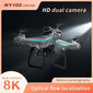 Harmaa ammattimainen drone KY102 8K dual HD -kameralla hinta ja tiedot | Dronet | hobbyhall.fi