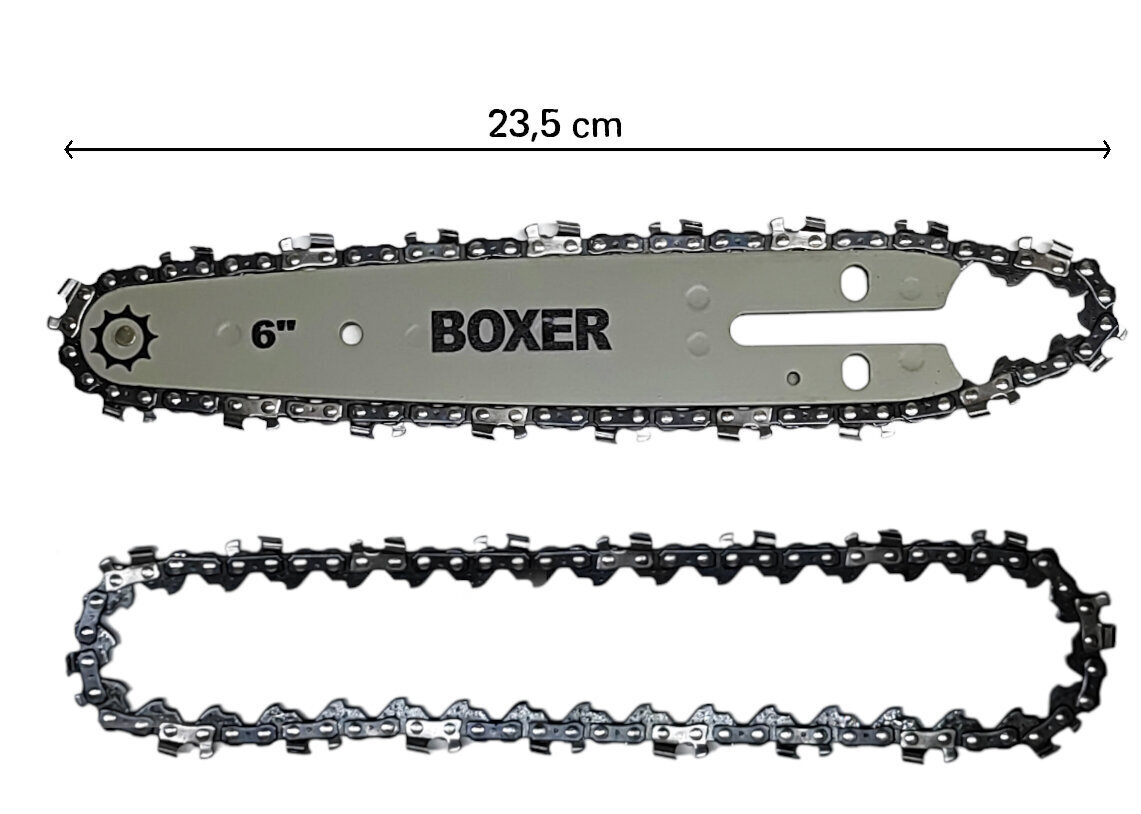 Ketjusaha Boxer BX3307 2 akkua 24V 2x ketju 6' Automaattinen voitelu 2000W hinta ja tiedot | Moottorisahat | hobbyhall.fi