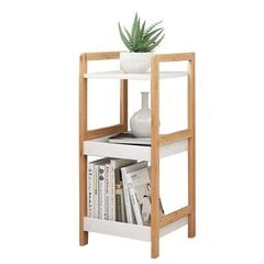 Bambusta valmistettu kirjahylly, ModernHome, 72 cm. hinta ja tiedot | Hyllyt | hobbyhall.fi