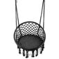 Puutarhakeinu, riippuva tuoli, jossa on tyyny, musta hinta ja tiedot | Puutarhakeinut | hobbyhall.fi