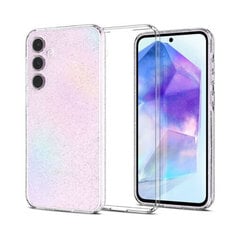 Spigen Liquid Glitter Samsung Galaxy A55 5G, 6,6”, Läpinäkyvä hinta ja tiedot | Puhelimen kuoret ja kotelot | hobbyhall.fi