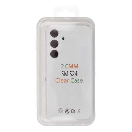 Clear Case 2mm Samsung Galaxy A55 5G, 6,6”, hinta ja tiedot | Puhelimen kuoret ja kotelot | hobbyhall.fi