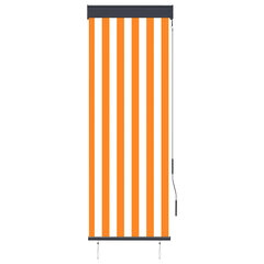 vidaXL Ulkorullaverho 60x250 cm valkoinen ja oranssi hinta ja tiedot | Rullaverhot | hobbyhall.fi