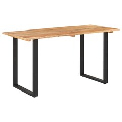 vidaXL Ruokapöytä 140x70x76 cm täysi akaasiapuu hinta ja tiedot | Ruokapöydät | hobbyhall.fi