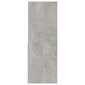 vidaXL Kirjahylly betoninharmaa 67x24x161 cm lastulevy hinta ja tiedot | Hyllyt | hobbyhall.fi