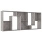 vidaXL Kirjahylly betoninharmaa 67x24x161 cm lastulevy hinta ja tiedot | Hyllyt | hobbyhall.fi