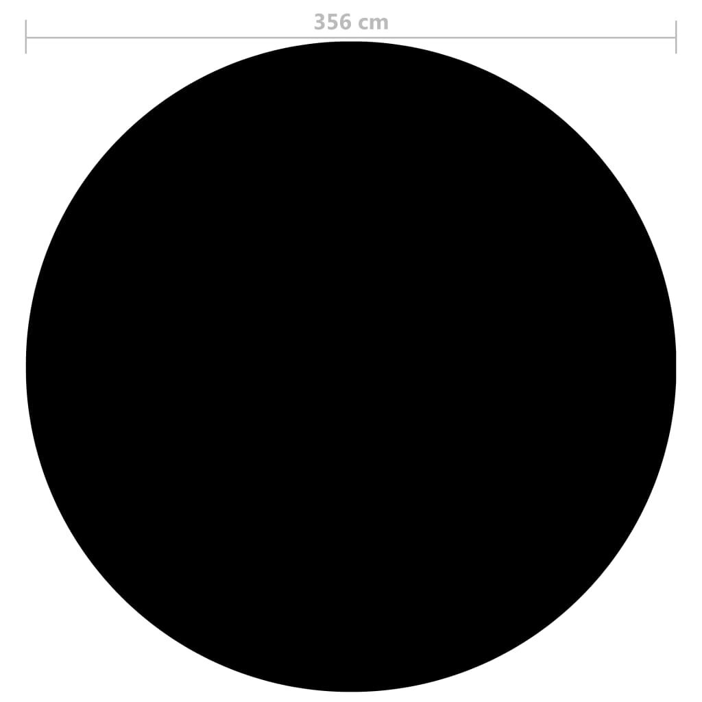 vidaXL Uima-altaan suoja musta 356 cm PE hinta ja tiedot | Uima-allastarvikkeet | hobbyhall.fi