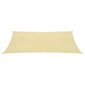 vidaXL Aurinkopurje 160 g/m² beige 3x5 m HDPE hinta ja tiedot | Aurinkovarjot ja markiisit | hobbyhall.fi