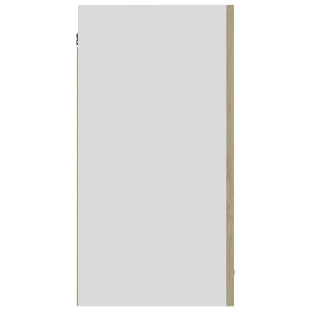 vidaXL Seinäkaappi Sonoma tammi 80x31x60 cm lastulevy hinta ja tiedot | Keittiön kaapit | hobbyhall.fi