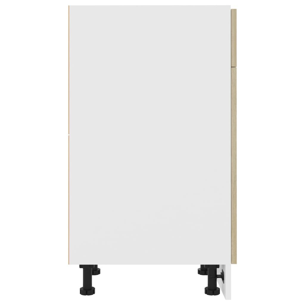 vidaXL Alalipastokaappi Sonoma-tammi 50x46x81,5 cm lastulevy hinta ja tiedot | Keittiön kaapit | hobbyhall.fi