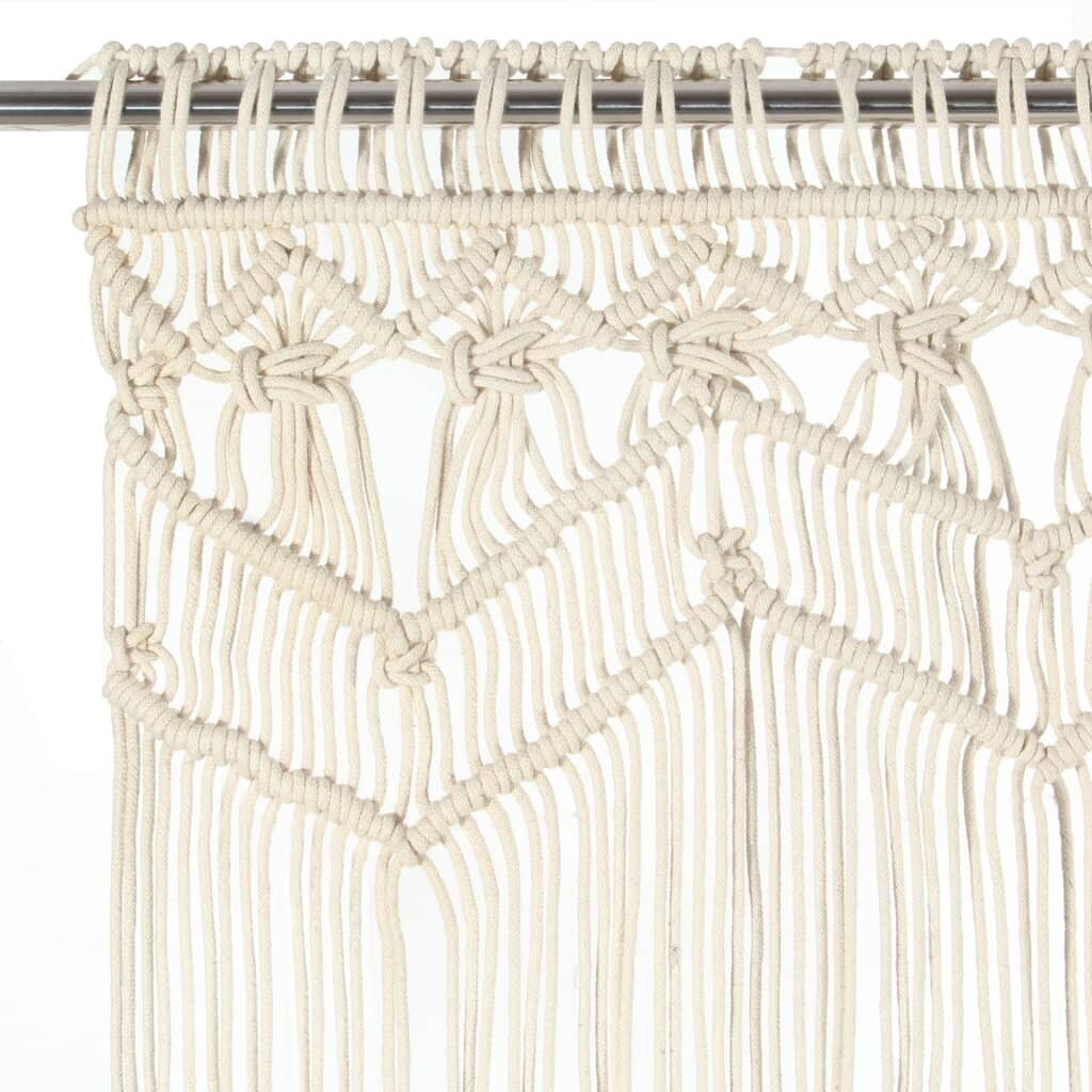 vidaXL Macrame verho 140x240 cm puuvilla hinta ja tiedot | Verhot | hobbyhall.fi